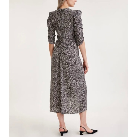 Isabel Marant silk Albini Black and White Patterned Dress NEW - Picture 3 of 11